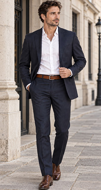 Mann im Business Outfit