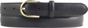 Dameng�rtel aus Vollrindleder bombiert 2,5 cm mit goldener G�rtelschnalle