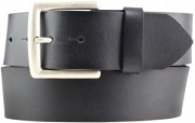 Herreng�rtel aus Vollrindleder mit geschw�rzten Kanten 5,0 cm