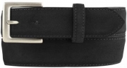 G�rtel aus Veloursleder mit altsilberner G�rtelschlie�e 3,5 cm