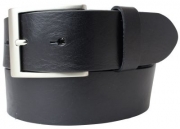 G�rtel mit Edelstahl-G�rtelschnalle aus Vollrindleder 4,0 cm