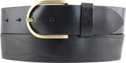 Dameng�rtel aus Vollrindleder mit goldener G�rtelschlie�e 4,0 cm