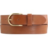 Damen-G�rtel aus Vollrindleder mit goldener G�rtelschnalle 3,5 cm