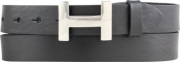 Designer-G�rtel HANNA aus Vollrindleder 3,0 cm Silber