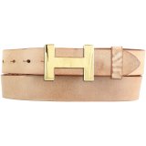 Designer-G�rtel HERMINE aus Vollrindleder Vintage 3,0 cm Gold