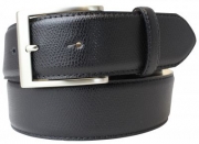G�rtel mit Edelstahl-G�rtelschnalle aus Leder 4,0 cm