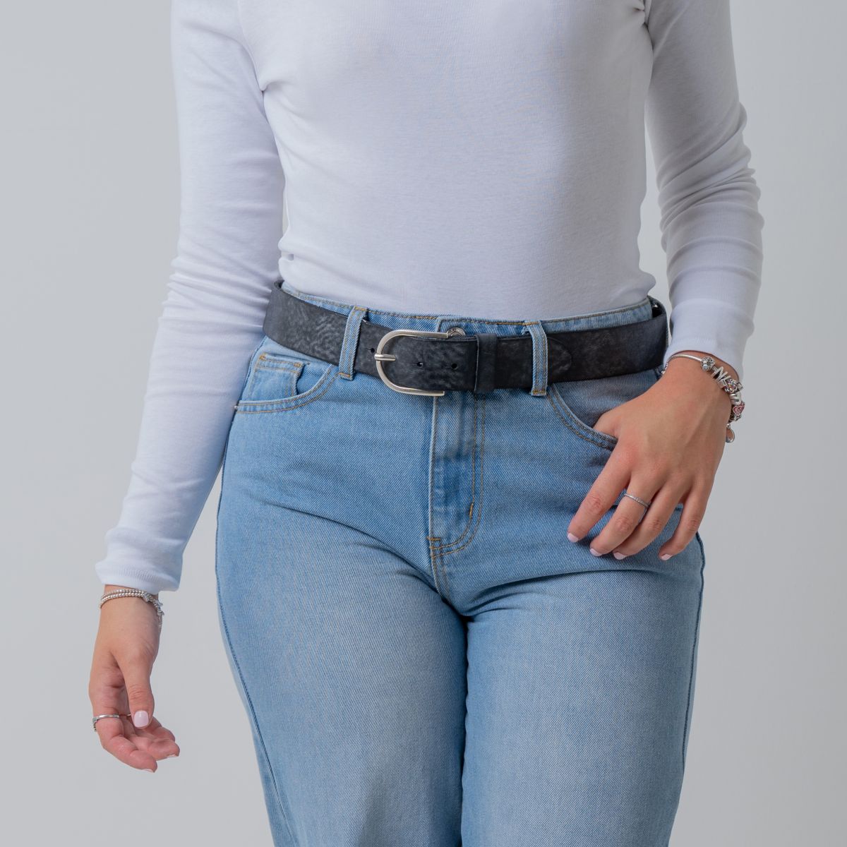 Best Emilie Damen Nietengürtel - Vintage Gürtel In 15 Farben 80-105cm