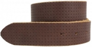 G�rtel aus Vollrindleder in Pierce-Optik ohne Schlie�e 4,0 cm