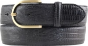 Dameng�rtel mit Echsenpr�gung und goldender G�rtelschlie�e 4,0 cm