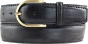Dameng�rtel aus Vollrindleder bombiert mit goldener G�rtelschlie�e 4,0 cm