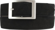 G�rtel aus Veloursleder mit Doppel-Schnalle 4,0 cm
