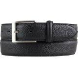 Anzug-G�rtel aus gemasertem Leder mit Steppnaht 3,5 cm