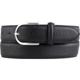 Damen-G�rtel aus gemasertem Leder mit Steppnaht 3,5 cm