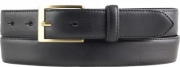 Anzugg�rtel aus Vollrindleder bombiert mit goldener G�rtelschlie�e 3,0 cm