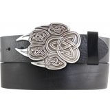 G�rtel aus Vollrindleder mit Celtic Claw-Schlie�e 4,0 cm