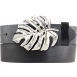 G�rtel aus Vollrindleder mit Leaf-Schlie�e 4,0 cm
