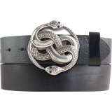 G�rtel aus Vollrindleder mit Snakes-Schlie�e 4,0 cm