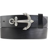 G�rtel aus Vollrindleder mit Anker-Schlie�e 4,0 cm