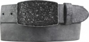 G�rtel aus weichem Vollrindleder mit Buckle 4,0 cm