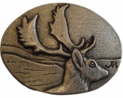 G�rtelschnalle Dammhirsch 4,0 cm