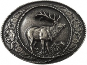 G�rtelschnalle Hirsch mit Rahmen 4,0 cm