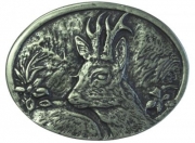 G�rtelschnalle Rehkopf 4,0 cm
