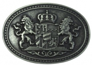 G�rtelschnalle Doppell�we und Wappen 4,0 cm