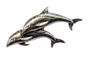 Ansteckpin Delfin Metall 2 cm Tiermotiv Ansteckpin Delfin Metall 2 cm Tiermotiv