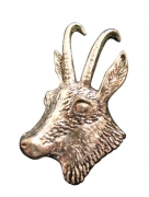 Ansteckpin Gemse Metall 2 cm Jagd