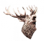 Ansteckpin Hirsch Metall 2 cm Jagd Ansteckpin Hirsch Metall 2 cm Jagd
