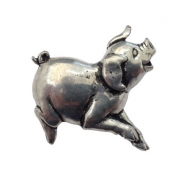 Ansteckpin Schwein Metall 2 cm Tiermotiv Ansteckpin Schwein Metall 2 cm Tiermotiv