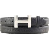Ledergürtel Damen Echtleder 2,5 cm Taille H-Schnalle Ledergürtel Damen Echtleder 2,5 cm Taille H-Schnalle