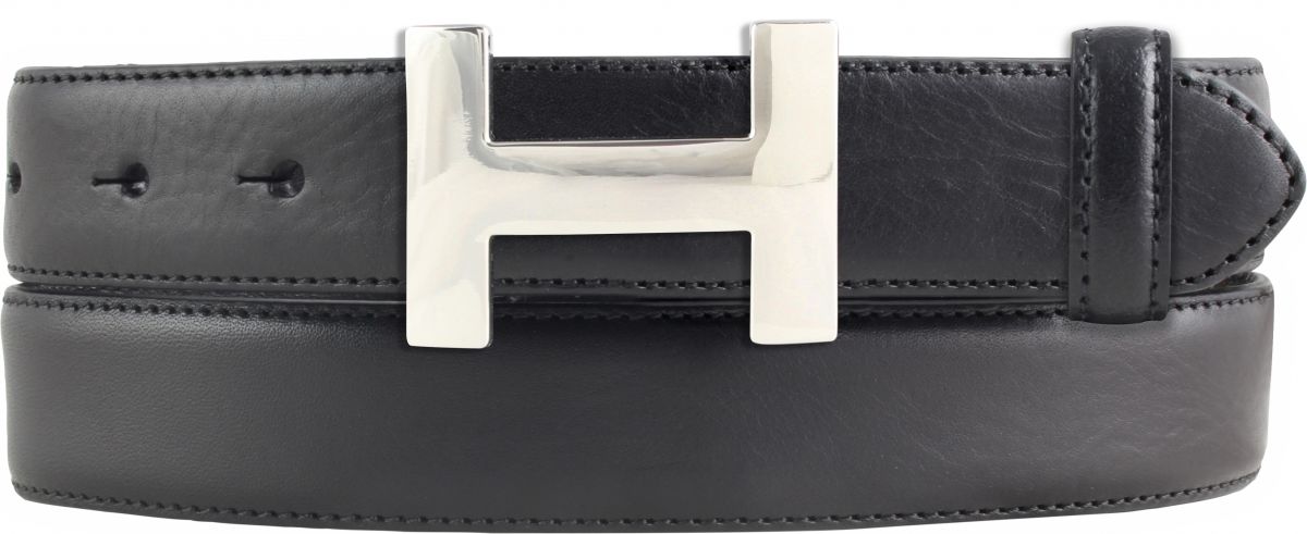 Damen-G�rtel HELLA aus Vollrindleder bombiert 3,0 cm Silber