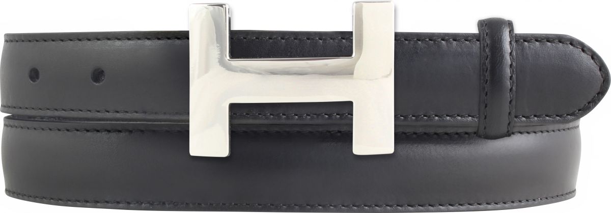 Damen-G�rtel Horus aus Vollrindleder bombiert 2,5 cm Silber