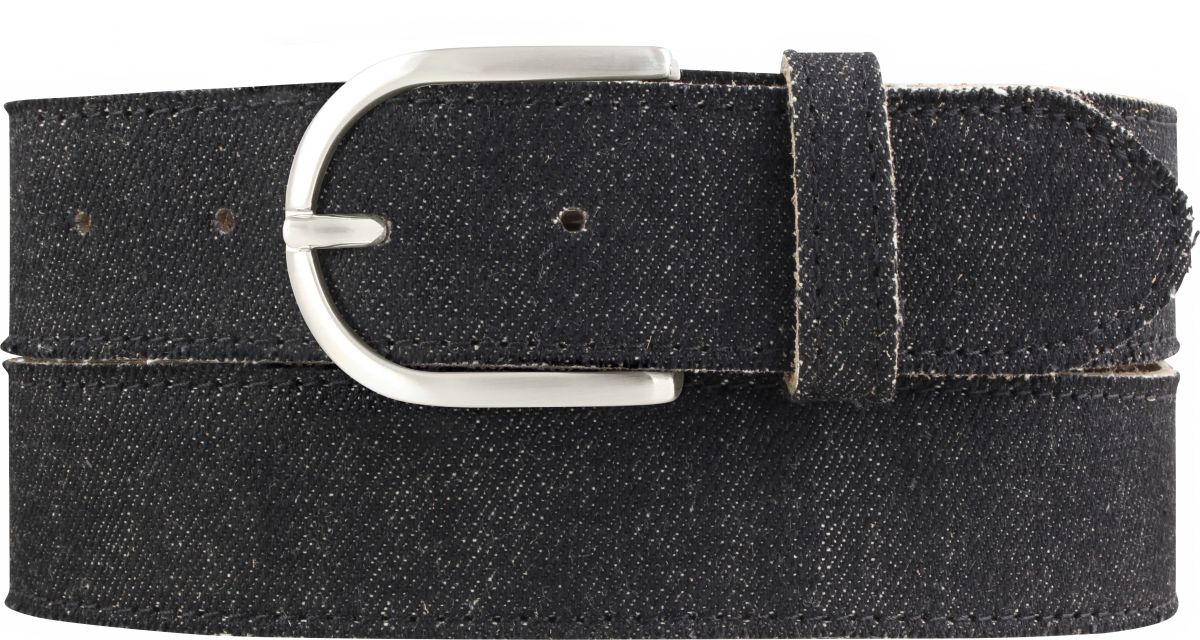 Damen-G�rtel im Jeans-Look mit Steppnaht 4,0 cm
