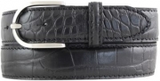 Lederg�rtel Damen Rindleder 3,5cm Business Krokopr�gung