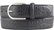 Ledergürtel Damen Vollrindleder 4 cm breit Krokoprägung Ledergürtel Damen Vollrindleder 4 cm breit Krokoprägung