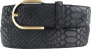 Ledergürtel Damen Echtleder 4 cm breit Pythonprägung Ledergürtel Damen Echtleder 4 cm breit Pythonprägung