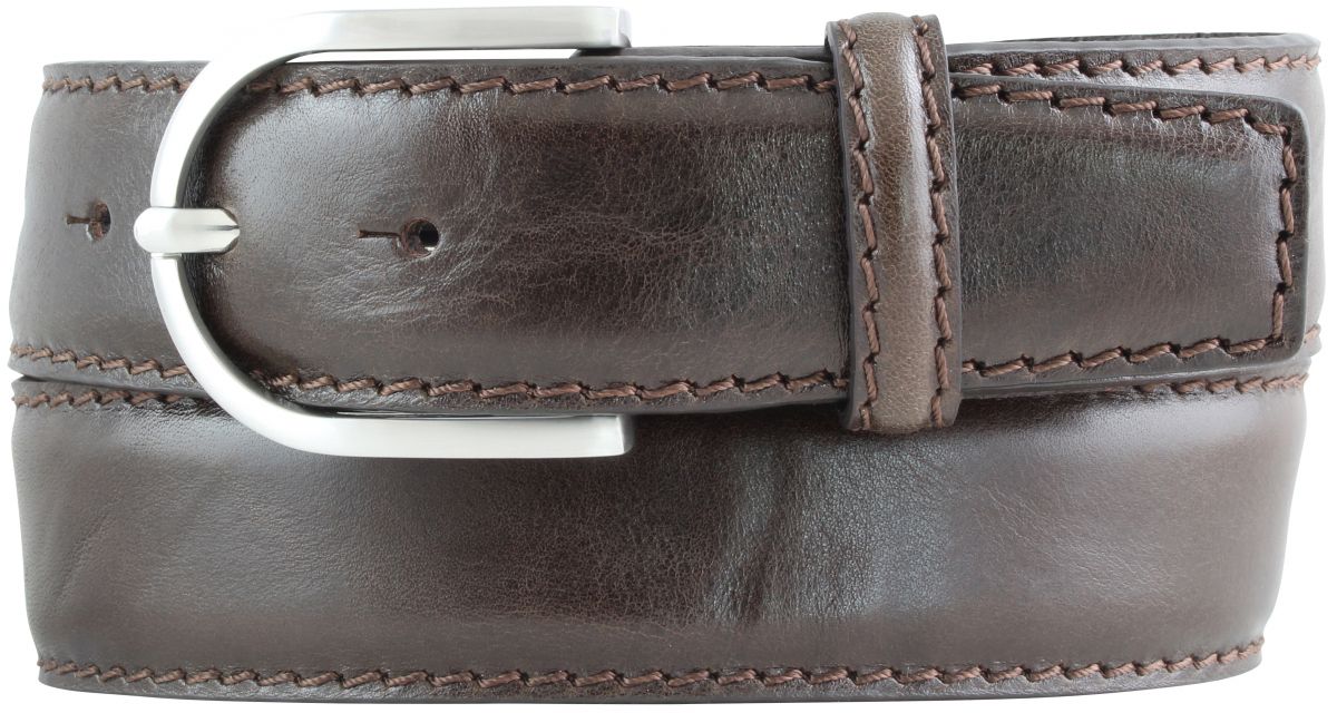 Dameng�rtel aus Vollrindleder bombiert 4,0 cm