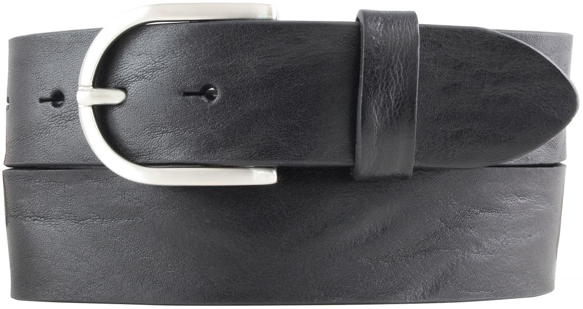 Dameng�rtel aus Vollrindleder im Used-Look 4,0 cm