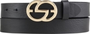 Ledergürtel Damen Vollrindleder 3 cm schmal G-Schnalle Ledergürtel Damen Vollrindleder 3 cm schmal G-Schnalle
