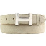 Ledergürtel Damen Veloursleder 3 cm Taille H-Schnalle Ledergürtel Damen Veloursleder 3 cm Taille H-Schnalle