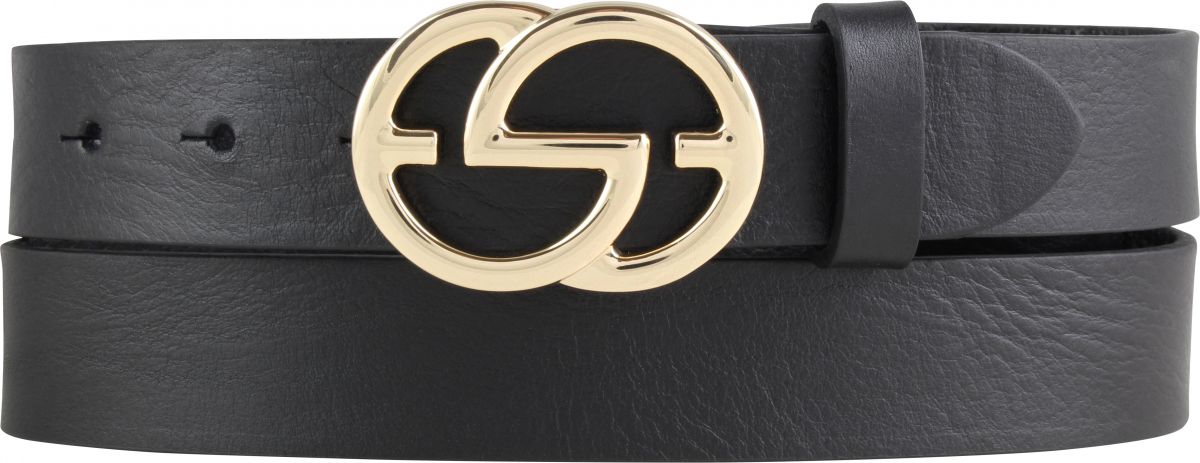 Designer-G�rtel EMIL aus Vollrindleder 3,0 cm Gold
