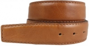 Lederg�rtel ohne Schnalle Rindleder 4 cm Kontrastnaht