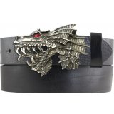 Ledergürtel Vollrindleder 4 cm Drachen Gürtelschnalle Ledergürtel Vollrindleder 4 cm Drachen Gürtelschnalle