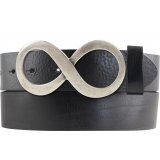 Ledergürtel Rindleder 4 cm Unendlichkeit Gürtelschnalle Ledergürtel Rindleder 4 cm Unendlichkeit Gürtelschnalle