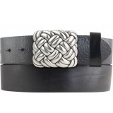 Ledergürtel Vollrindleder 4 cm Knoten Gürtelschnalle Ledergürtel Vollrindleder 4 cm Knoten Gürtelschnalle