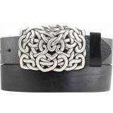 Ledergürtel Vollrindleder 4 cm Knoten Gürtelschnalle Ledergürtel Vollrindleder 4 cm Knoten Gürtelschnalle