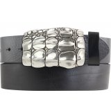 Ledergürtel Vollrindleder 4 cm Krokodil Gürtelschnalle Ledergürtel Vollrindleder 4 cm Krokodil Gürtelschnalle