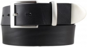 Lederg�rtel Herren Rindleder 4 cm Jeans Metall-Spitze